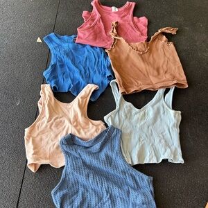 Bundle!!!! Super cute multiple color tang tops(s&xs)
